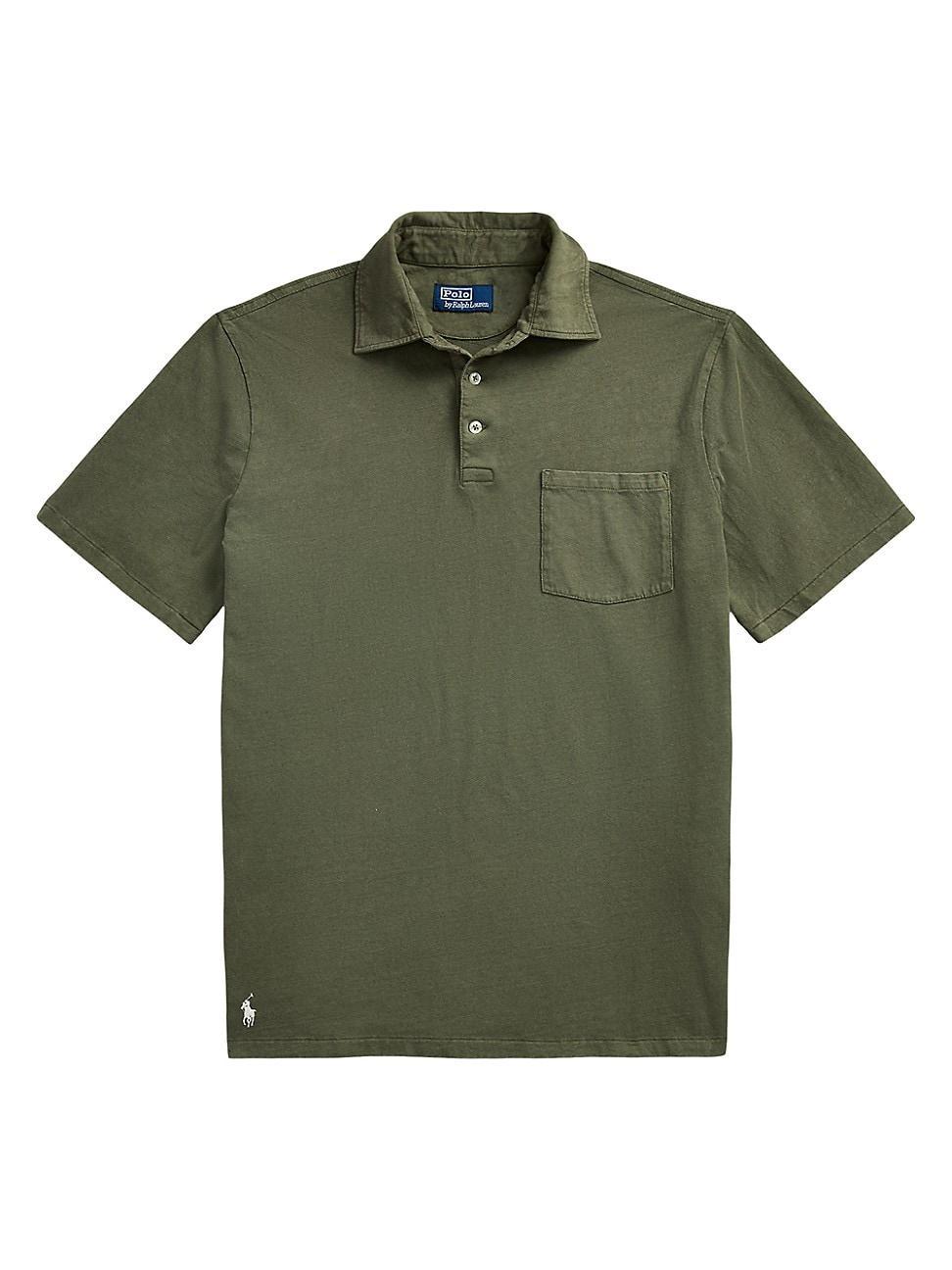 Mens Cotton-Blend Polo Shirt Product Image