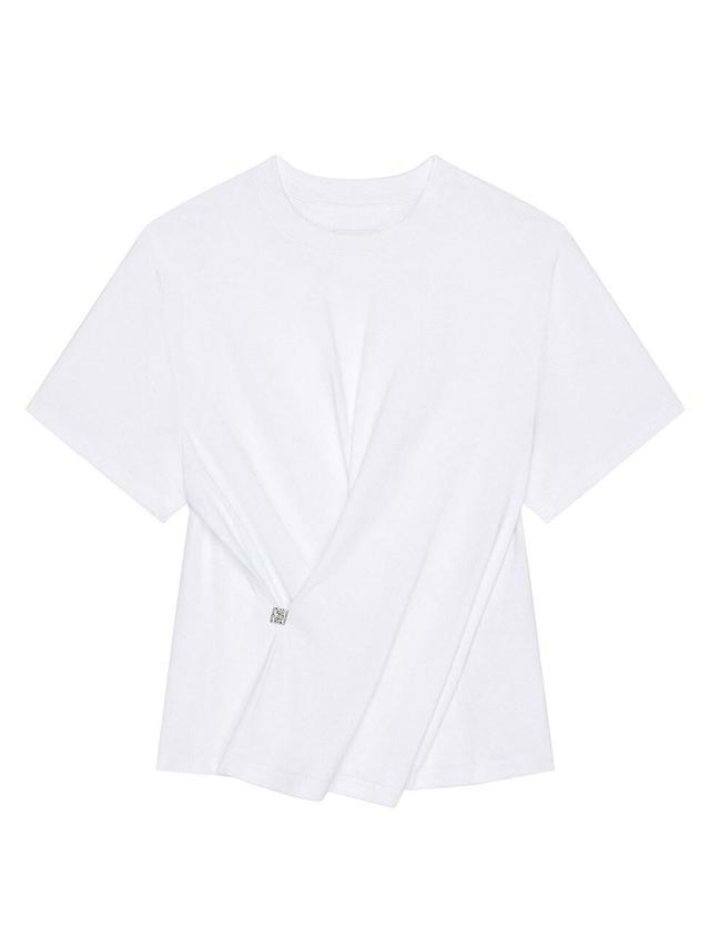 Womens Cross-Over T-Shirt in Cotton Product Image