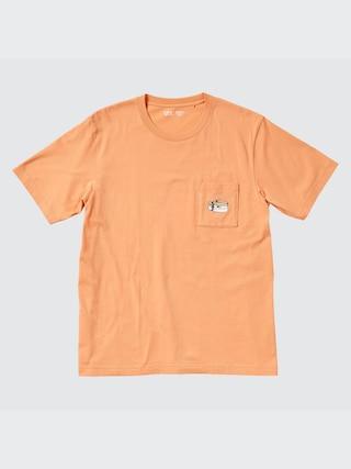 Mens Peanuts Hawaii Ut (Short Sleeve Graphic T-Shirt) Orange XL UNIQLO US Product Image