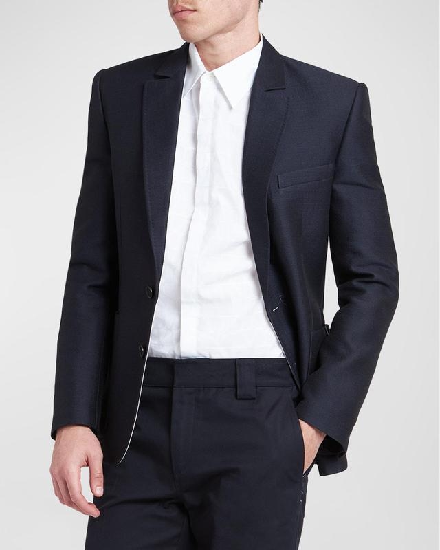 Mens Solid Sport Coat with V Pockets Product Image