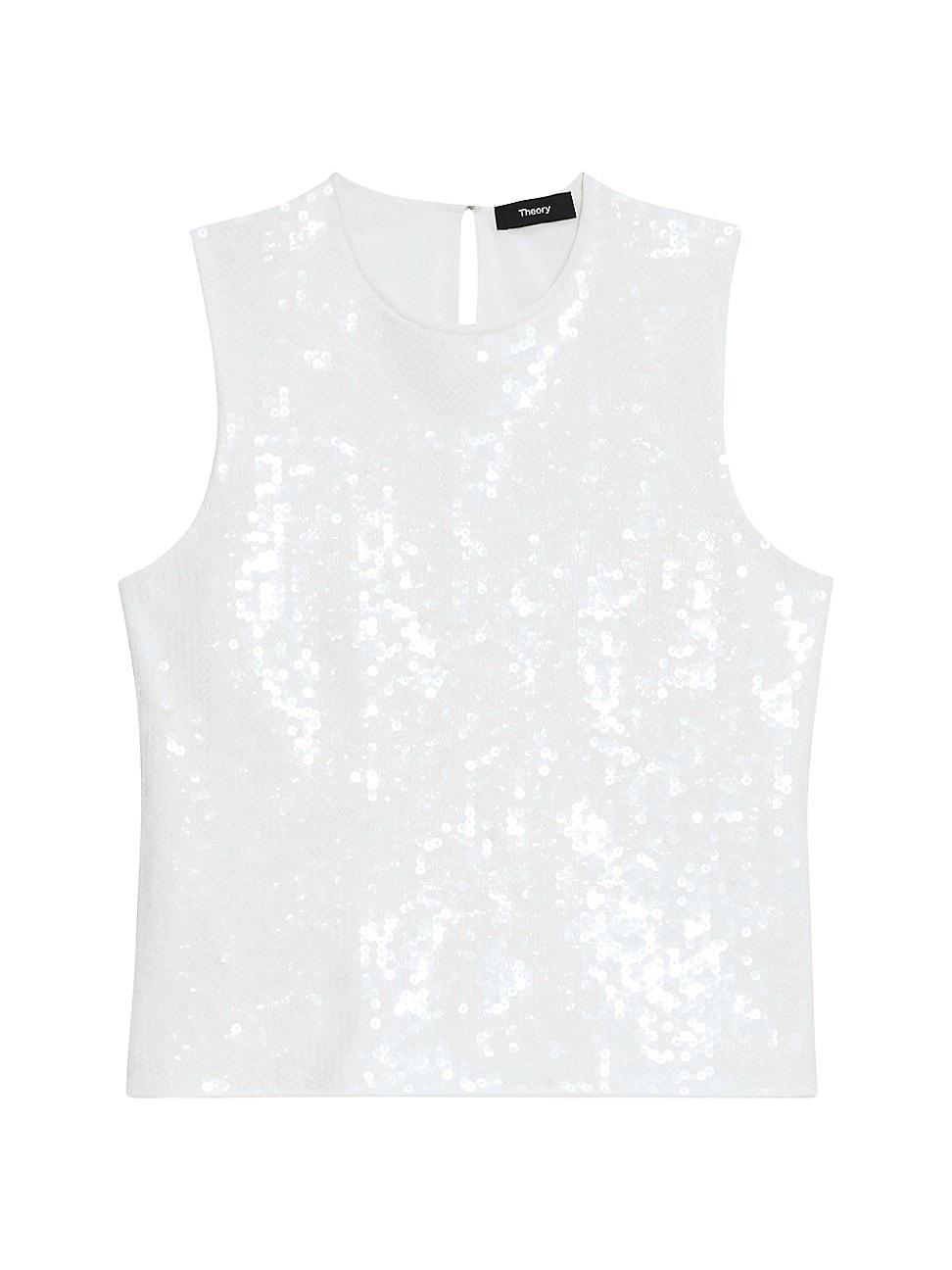 Womens Sequined Boxy Shell Top product image