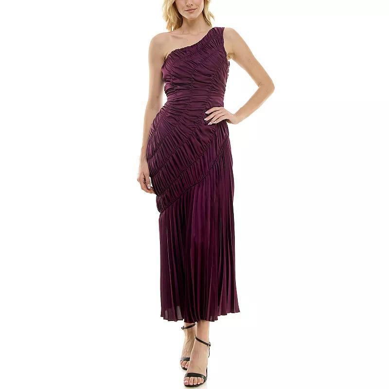 Womens Taylor Dress One Shoulder Ruched Gown, Girls Product Image