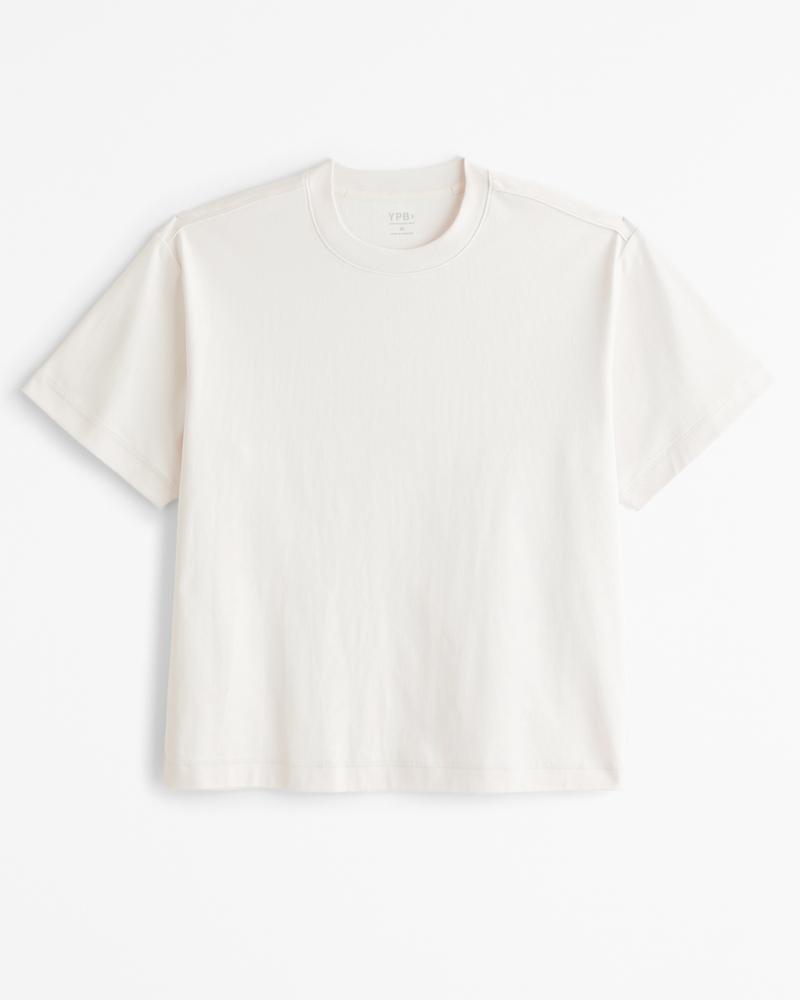 YPB Active Heavyweight Cotton Cropped Tee Product Image