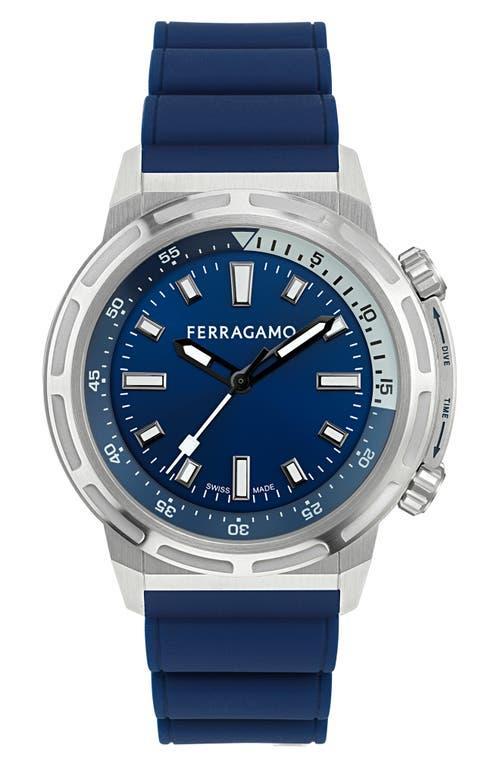 FERRAGAMO Sport Watch, 46mm In Blue Product Image