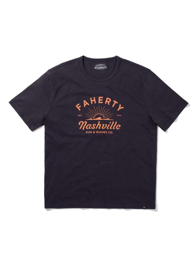 Nashville Short-Sleeve Crew T-Shirt - Washed Black Male Product Image