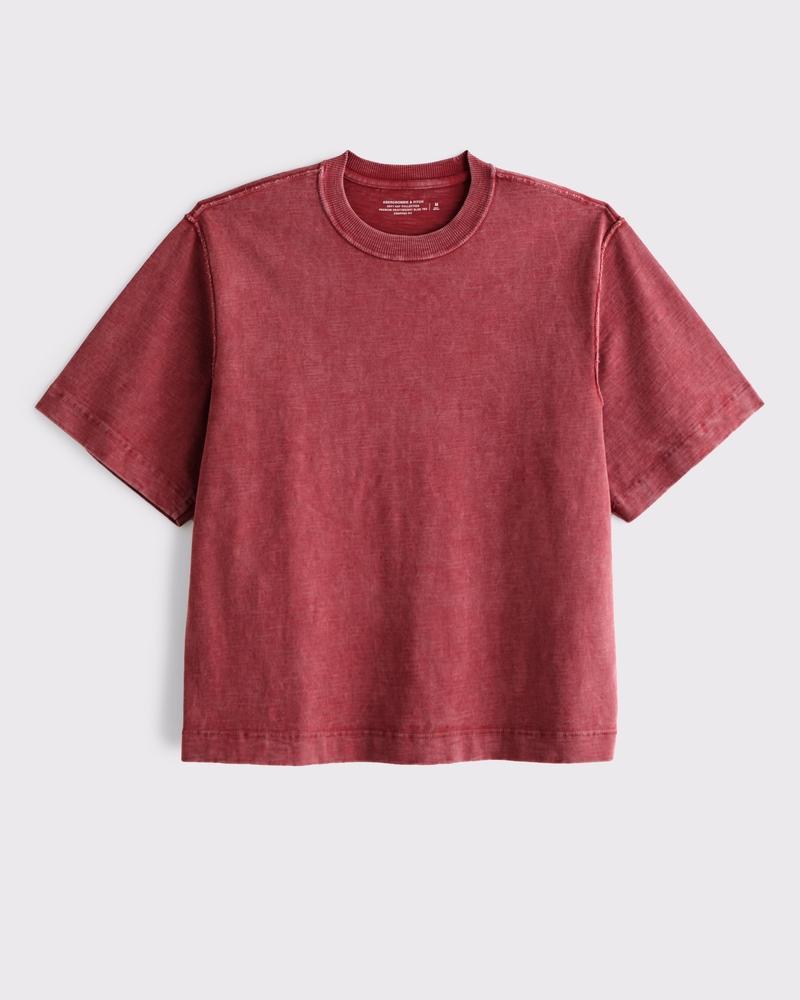 Premium Heavyweight Slub Cropped Tee Product Image