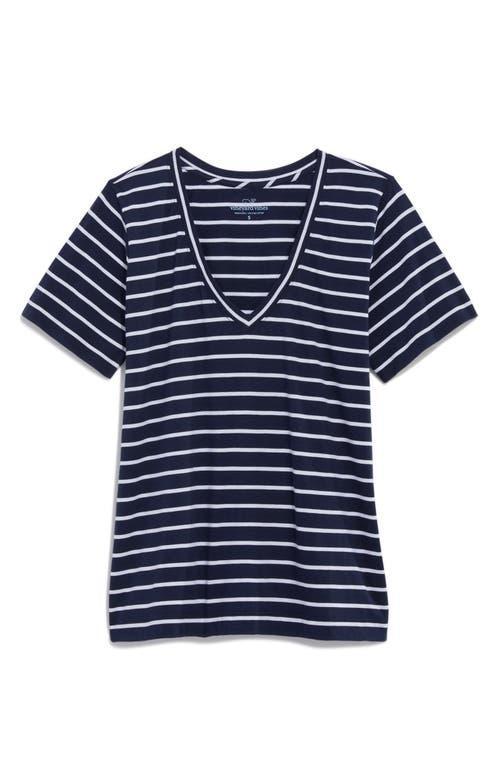 Vineyard Vines V-Neck Tee (White Women's Clothing Product Image