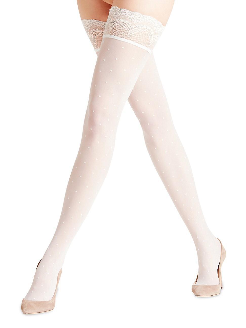 Falke Polka Dot Stay-Up Stockings Product Image