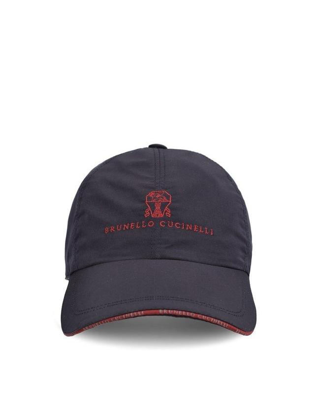 Logo Embroidered Baseball Cap In Navy Product Image