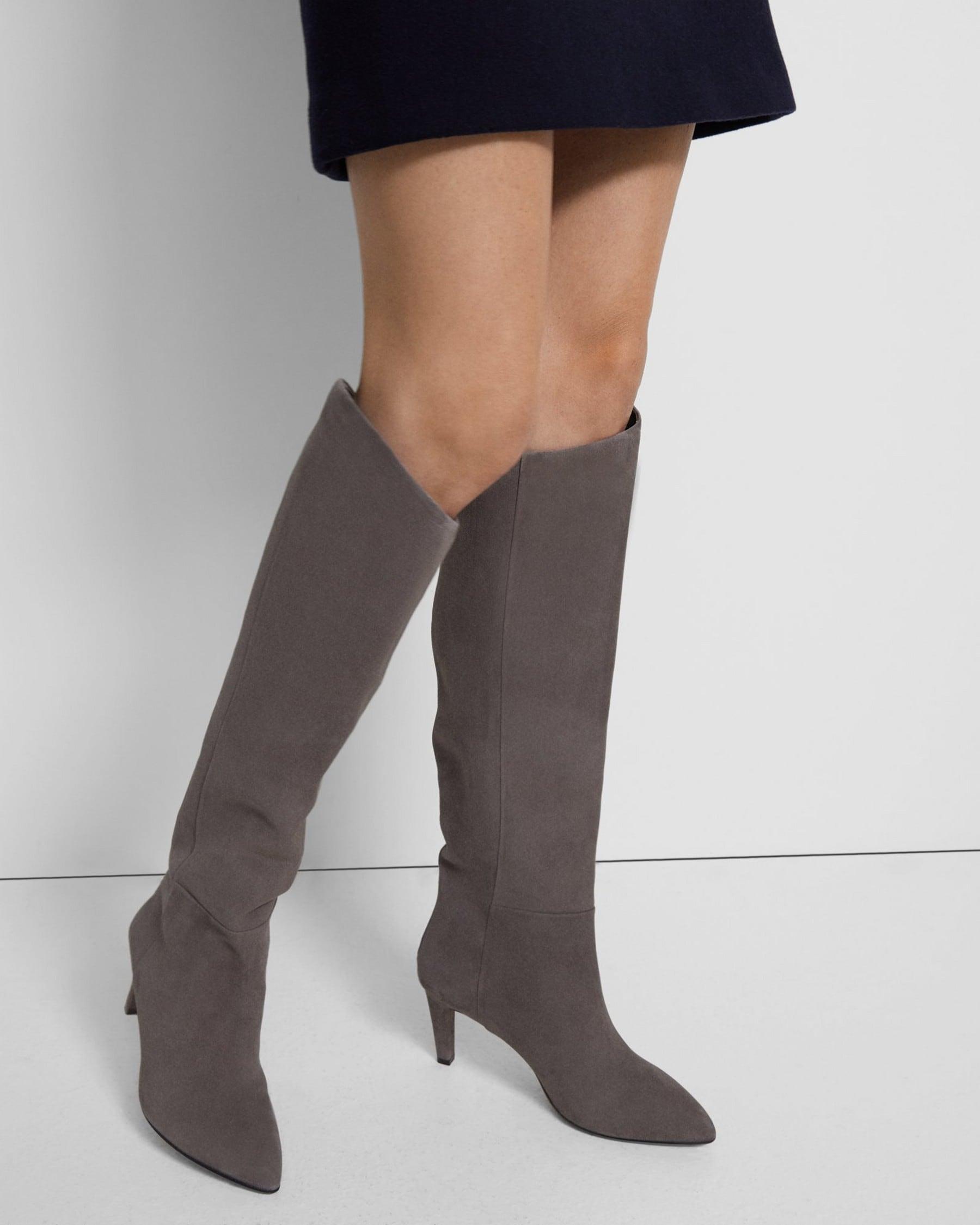 Tube Knee-High Boot in Suede product image