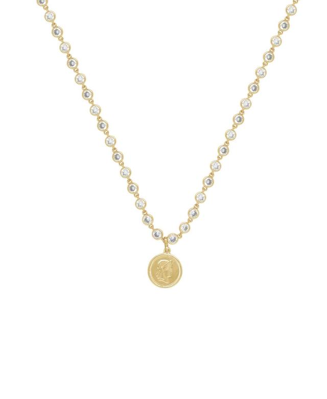 Ettika Crystal Chain Coin Necklace Product Image