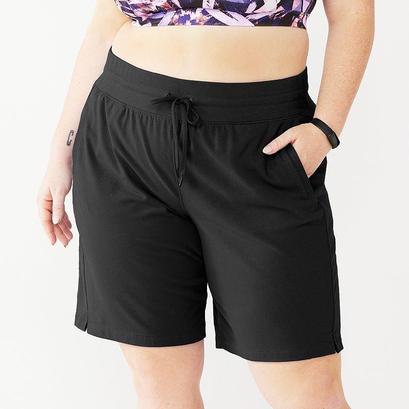 Plus Size Tek Gear Essential Bermuda Shorts, Womens Product Image