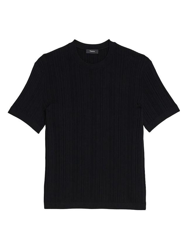 Mens Damian Ribbed Crewneck T-Shirt Product Image