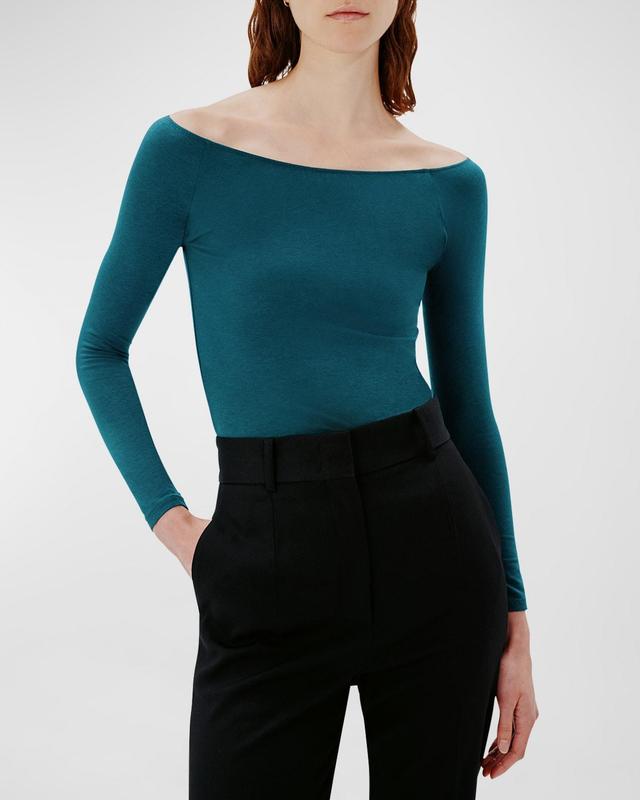 Leotard Off-Shoulder Cotton Top Product Image