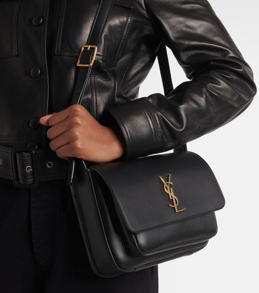 SAINT LAURENT Niki Leather Messenger Bag In Black Product Image