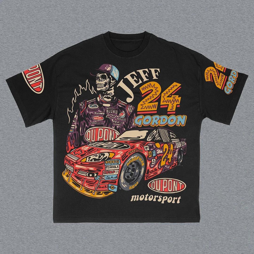 Jeff Gordon 24 Skull Motorsports Graphic T-Shirt Product Image