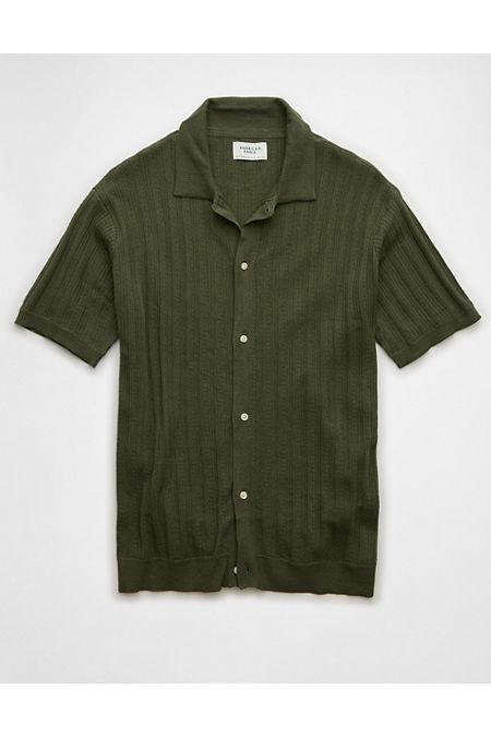 AE Weekend Button-Up Sweater Polo Shirt Men's Product Image