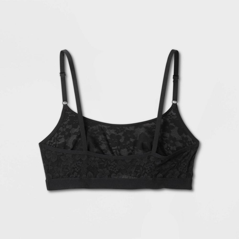 Womens Lace Bralette - Auden Black M Product Image