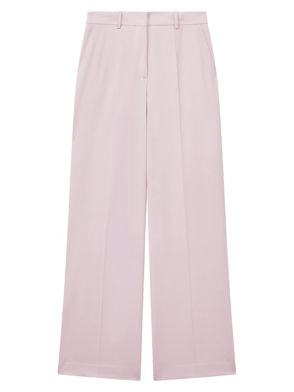 Womens Evelyn Wide-Leg Wool-Blend Pants Product Image