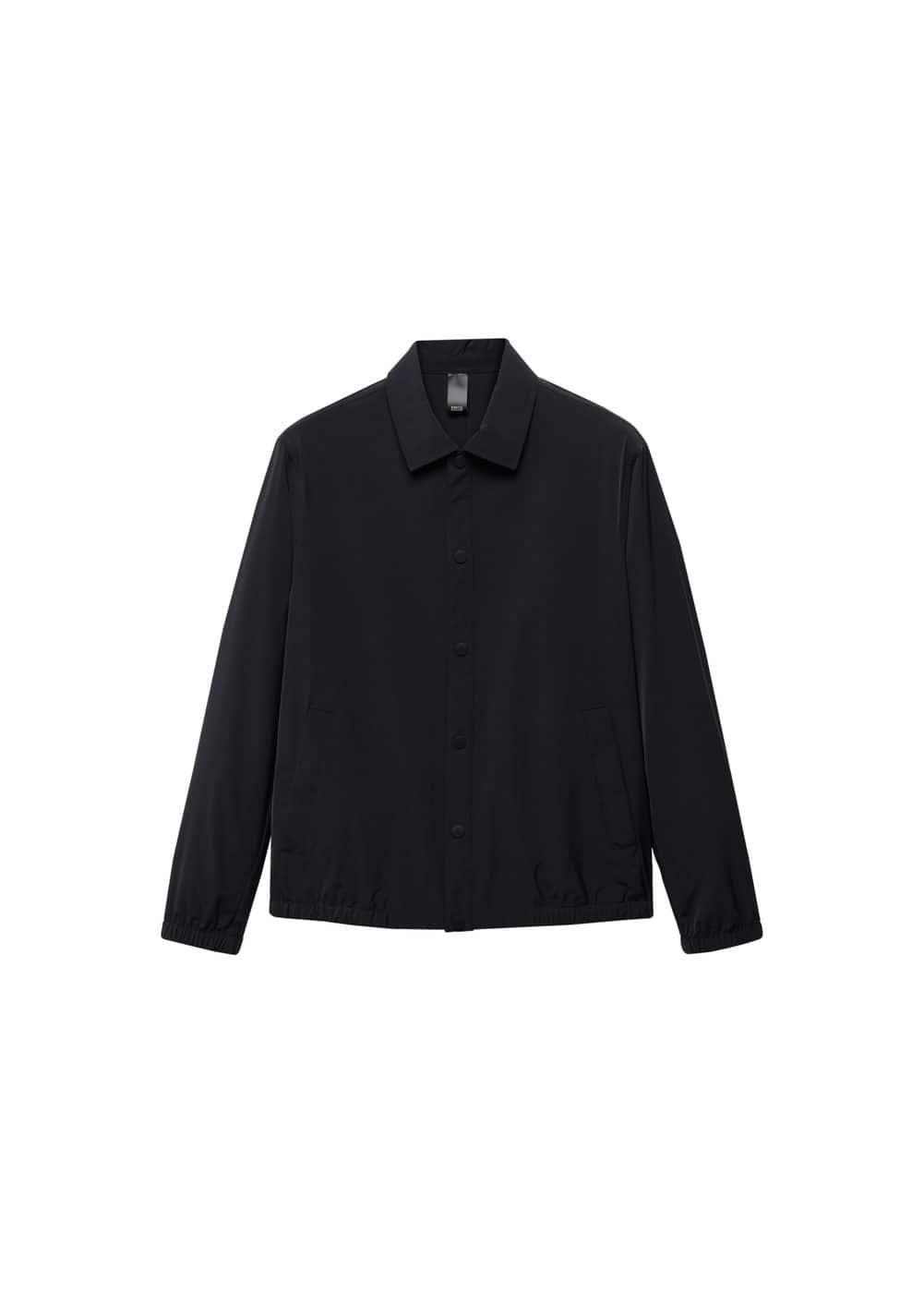 MANGO MAN - Lightweight water-repellent overshirt dark navyMen Product Image