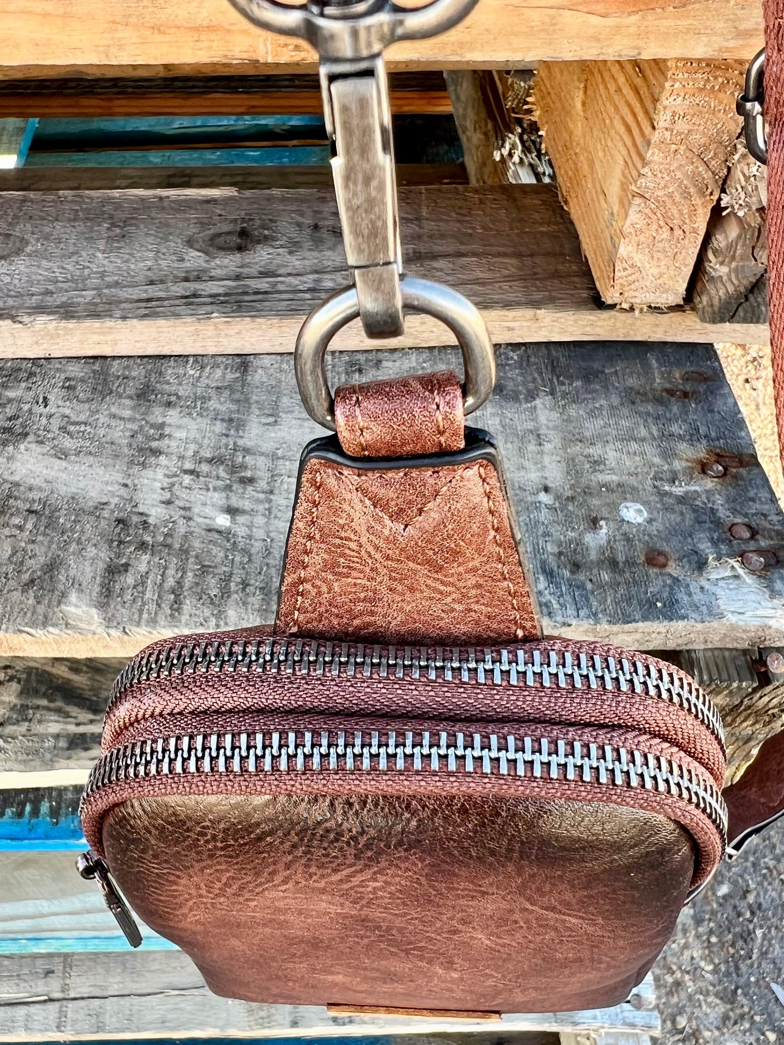 The Original Wrangler Brown Sling Back Crossbody Bag Product Image