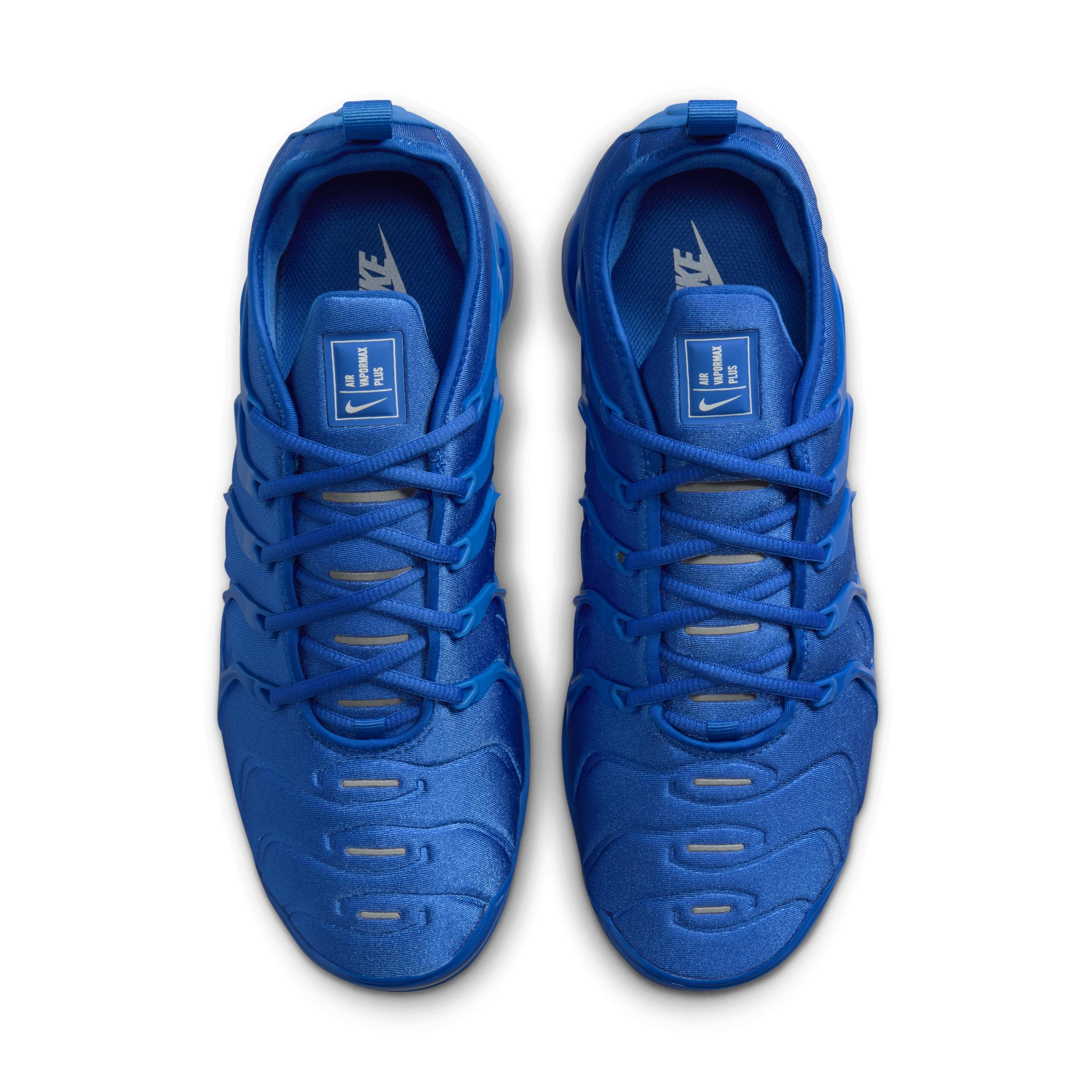 Nike Mens Nike Air VaporMax Plus VPC - Mens Basketball Shoes Game Royal/White/Metallic Silver Product Image