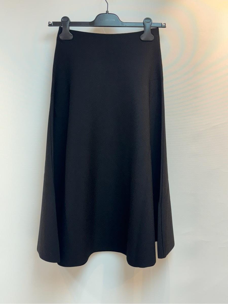 THE ROW Flared Skirt In Black Product Image