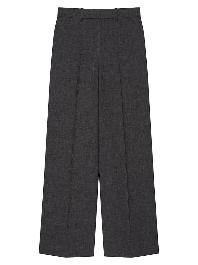 Womens Oversized Tailored Pants in Wool Product Image