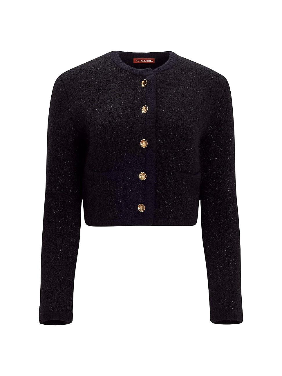 Womens Napoline Shimmer Crop Cardigan product image