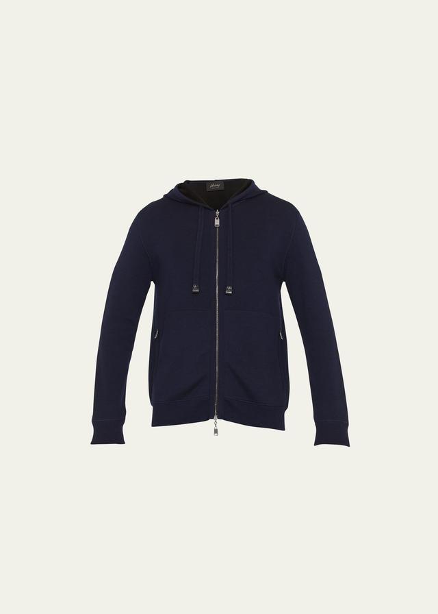 Brioni Men's Full-Zip Blouson Jacket  - DARK NAVY - Size: 50 EU (40 US) Product Image