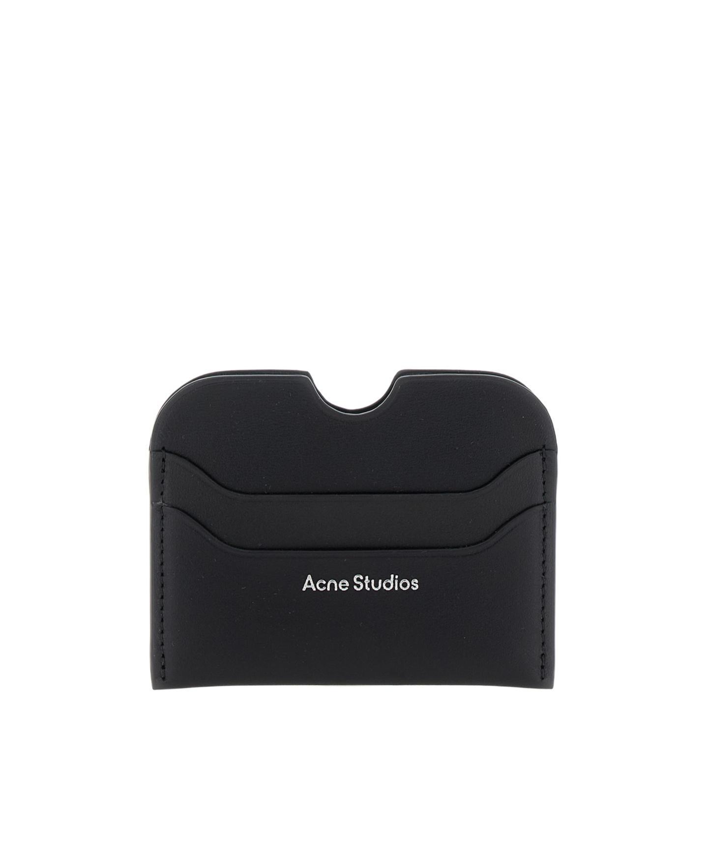 ACNE STUDIOS Card Holder With Logo In Black Product Image