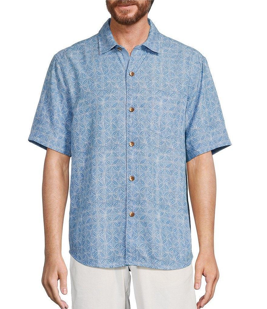 Tommy Bahama Coconut Point Fleur De Geo Short Sleeve Woven Shirt Product Image