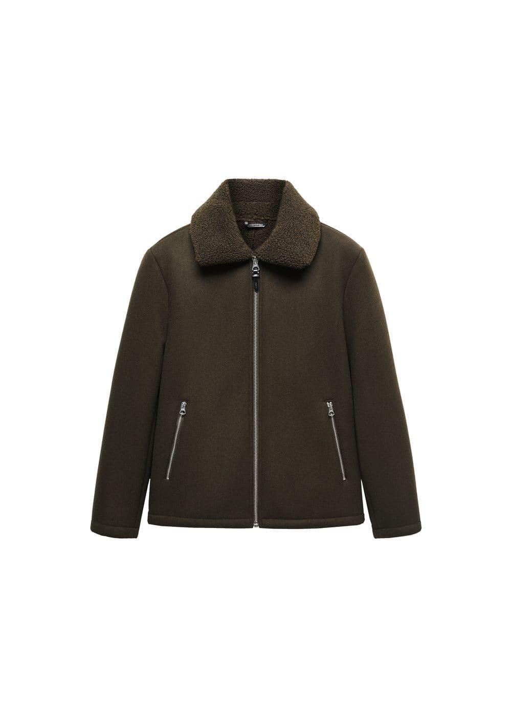 MANGO MAN - Fleece jacket khakiMen Product Image