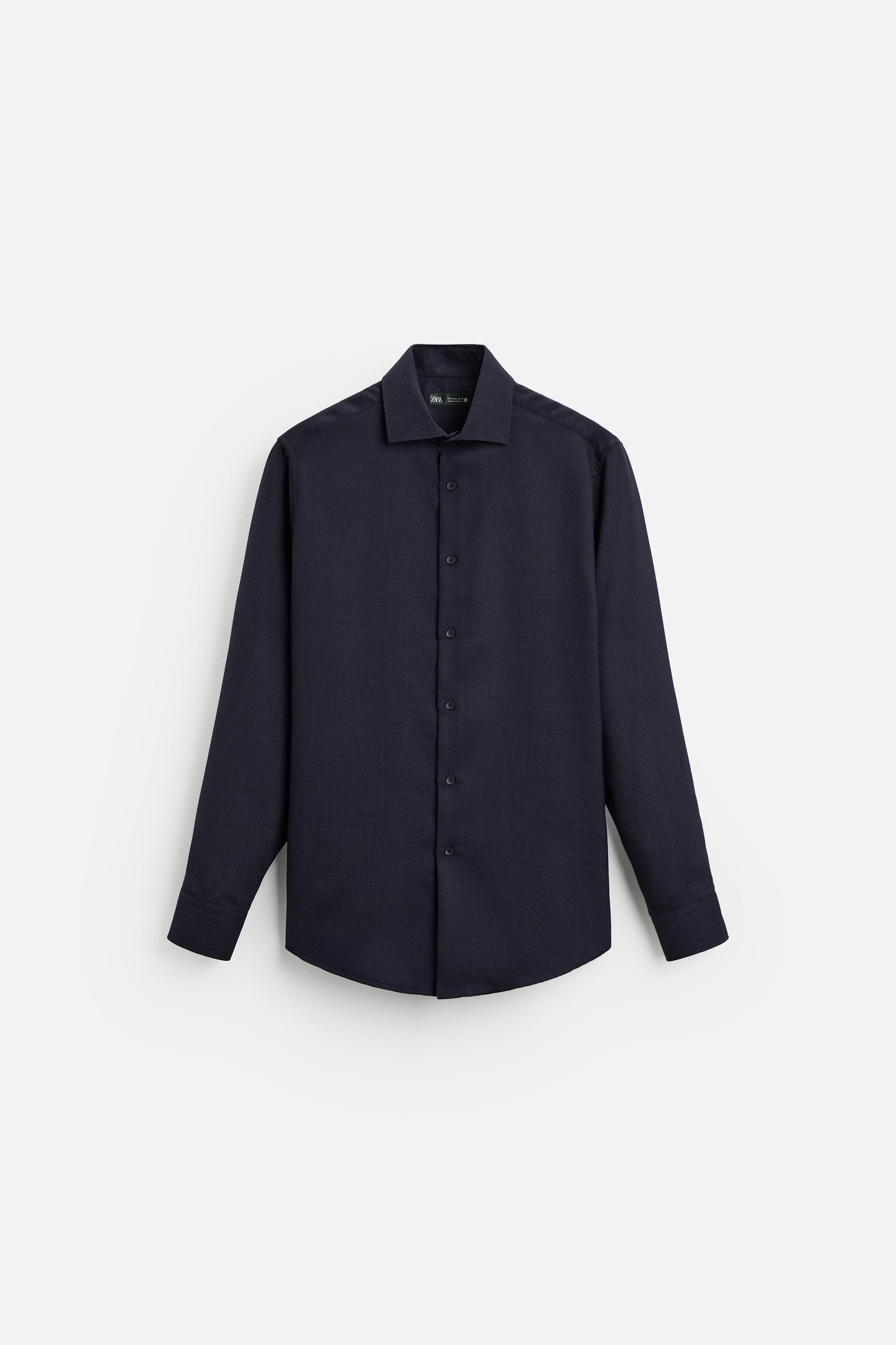 SLIM FIT WOOL BLEND SHIRT Product Image