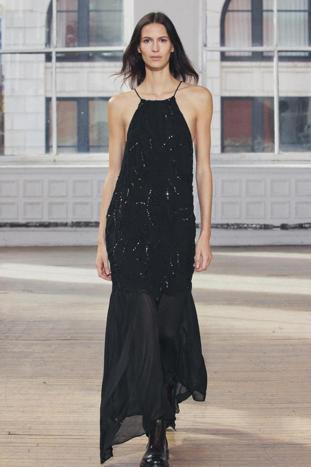 SEQUIN HALTER DRESS ZW COLLECTION Product Image