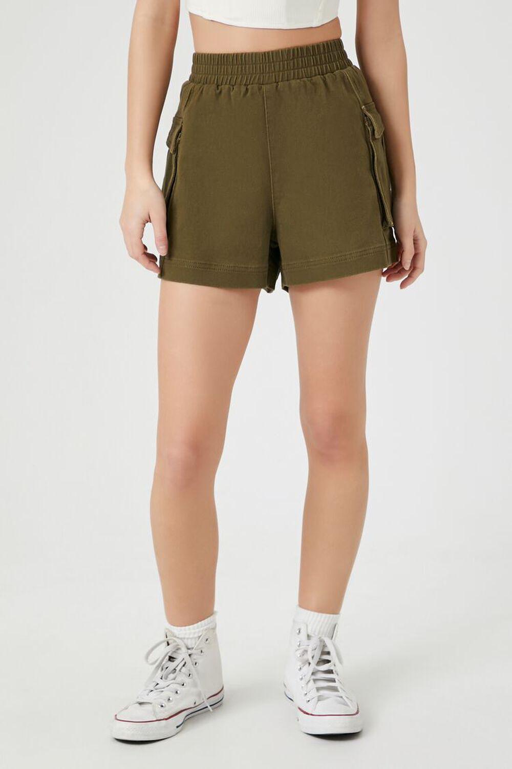 Twill Cargo Shorts | Forever 21 Product Image