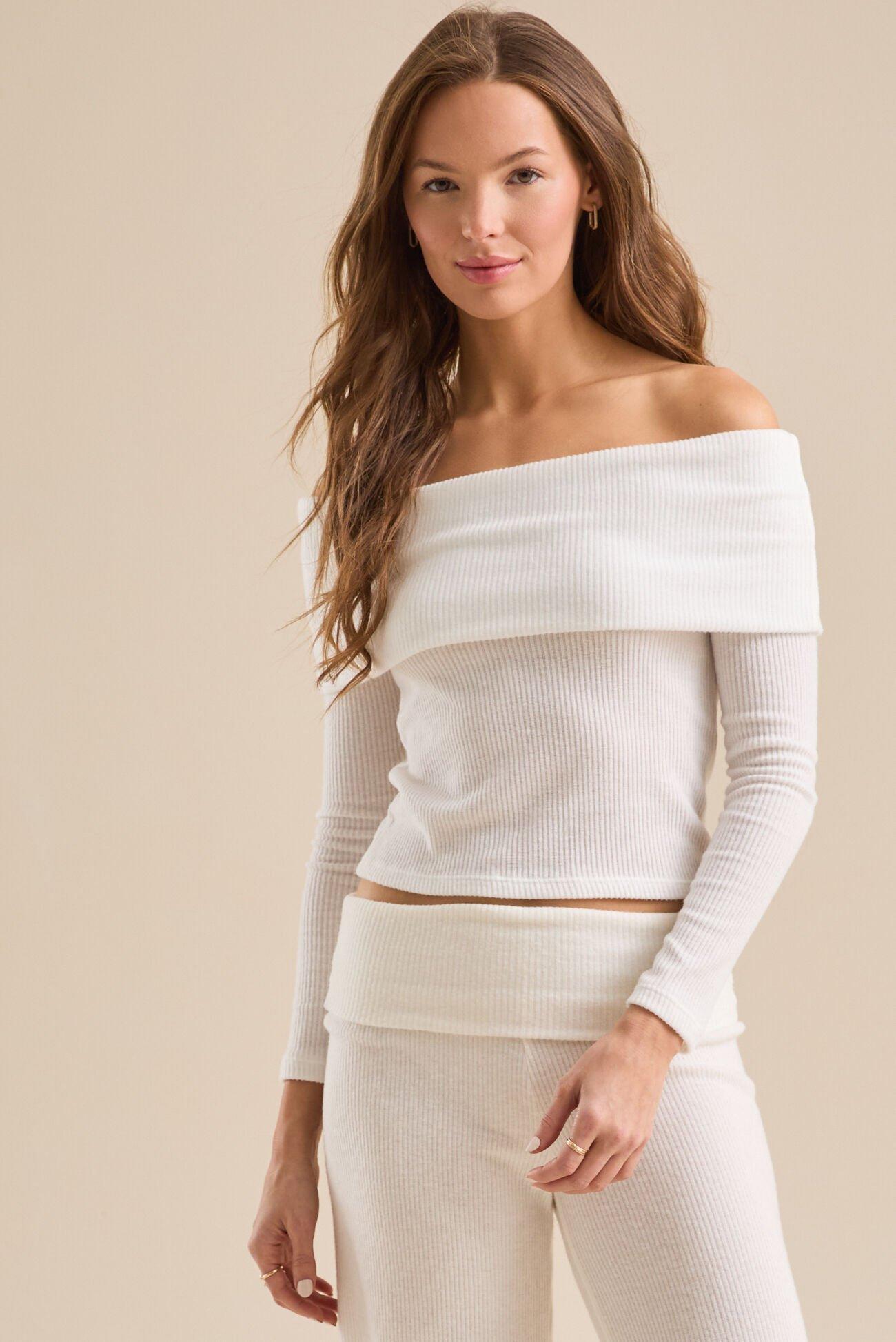 Birdie Off-Shoulder Lounge Top Product Image