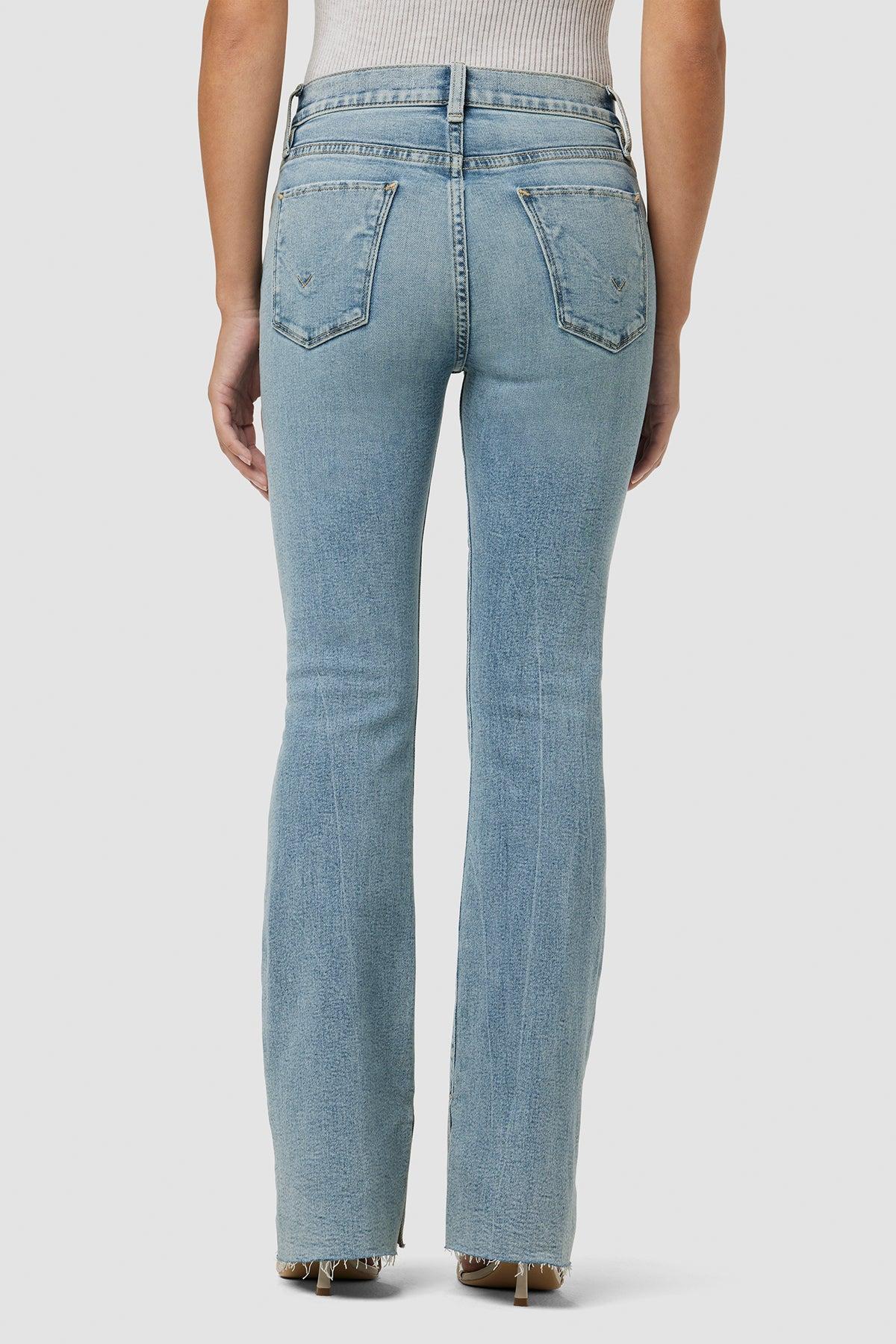 Barbara High-Rise Bootcut Petite Jean w/ Split Hem Product Image