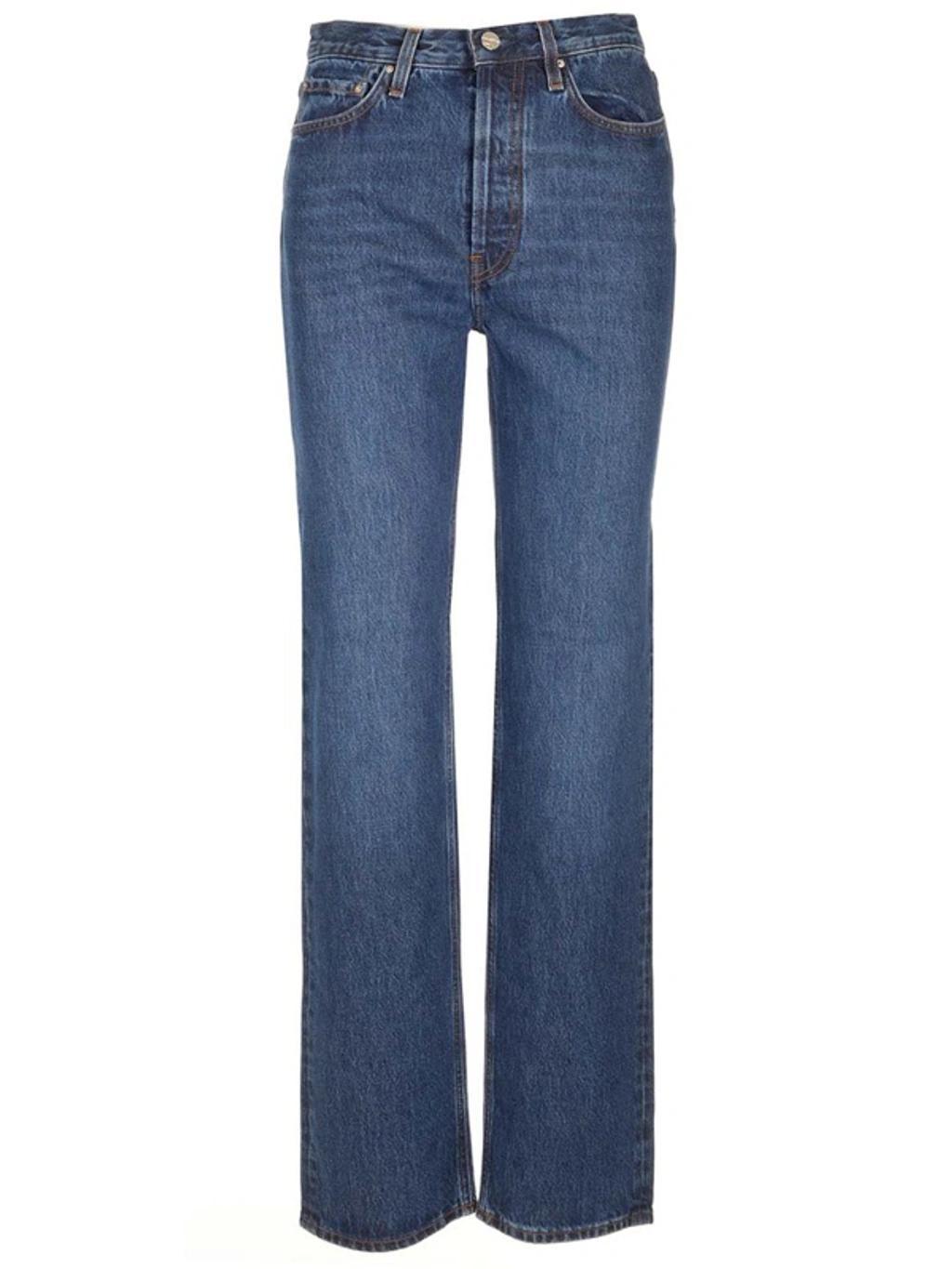 Toteme Straight Leg Jeans In Blue Product Image