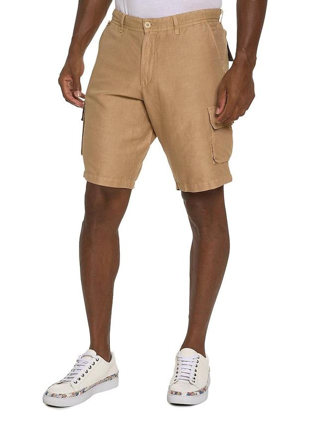 Robert Graham Varrick Cotton & Linen Shorts Product Image