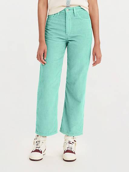 Ribcage Corduroy Straight Ankle Women's Pants Product Image