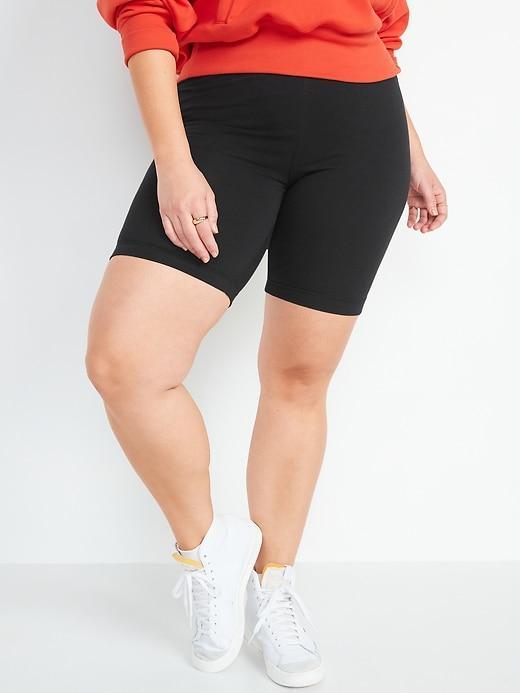 High-Waisted Biker Shorts -- 8-inch inseam product image