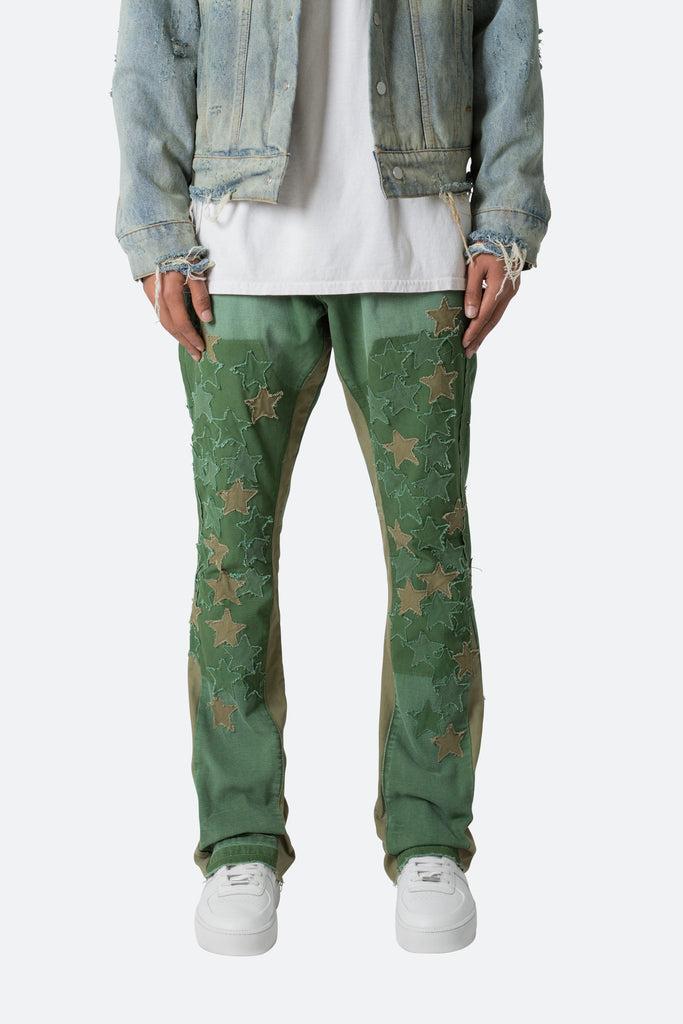 B451 Star Flare Denim - Olive Product Image