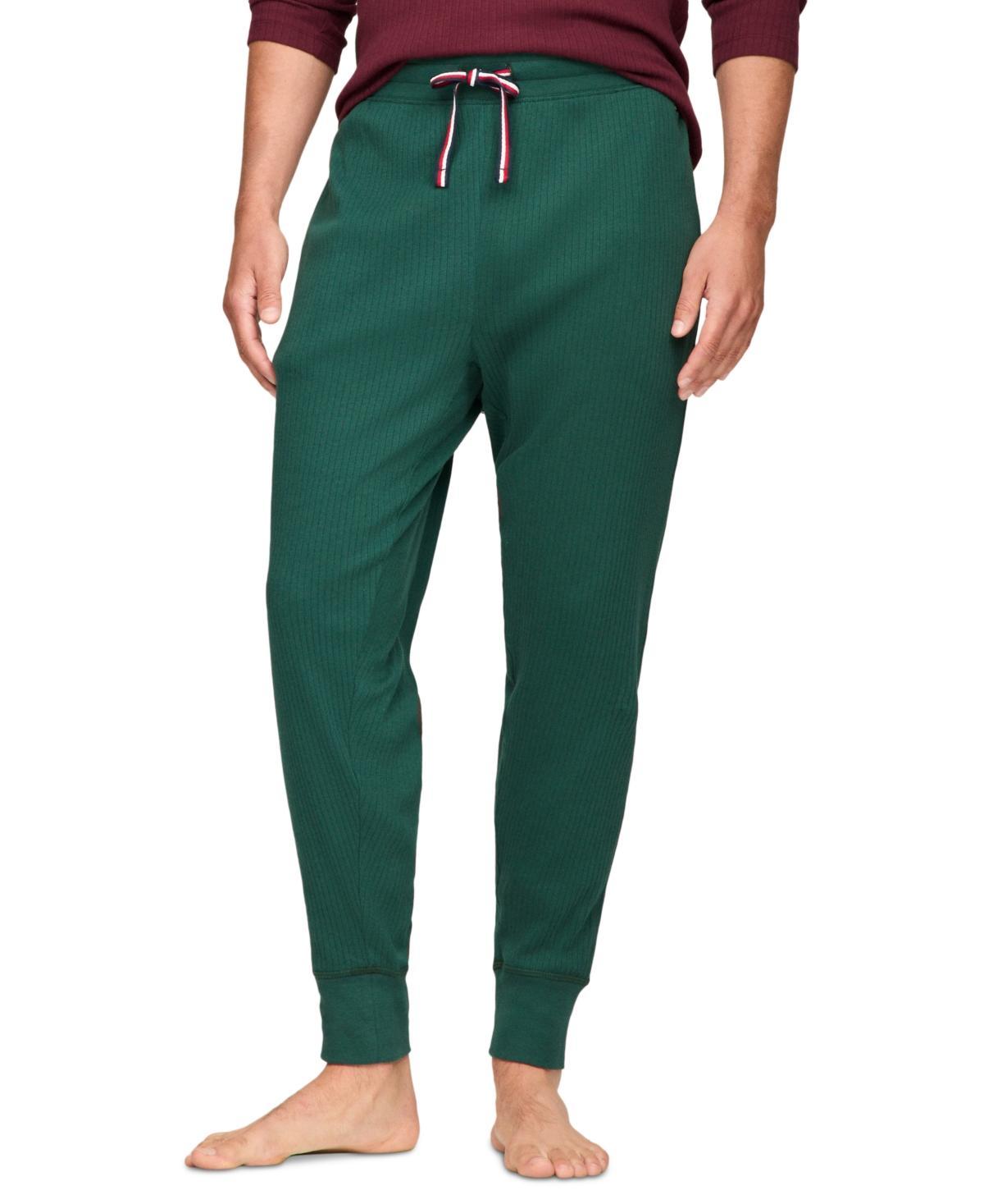 Tommy Hilfiger Mens Ribbed Jogger Pajama Pants Product Image