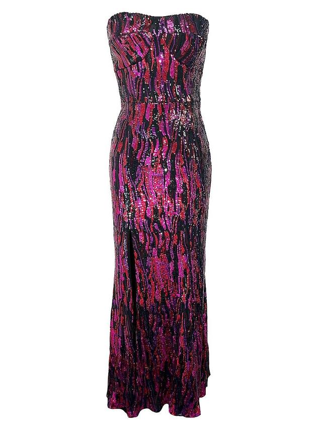 Dress the Population Nikita Sequin Strapless Gown Product Image