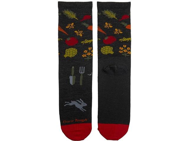 Darn Tough Vermont Farmer's Market Crew Lightweight (Charcoal) Women's Crew Cut Socks Shoes Product Image