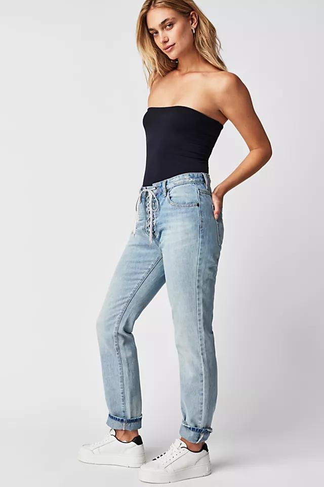 OneTeaspoon Truckers Mid-Waist Straight Jeans Product Image