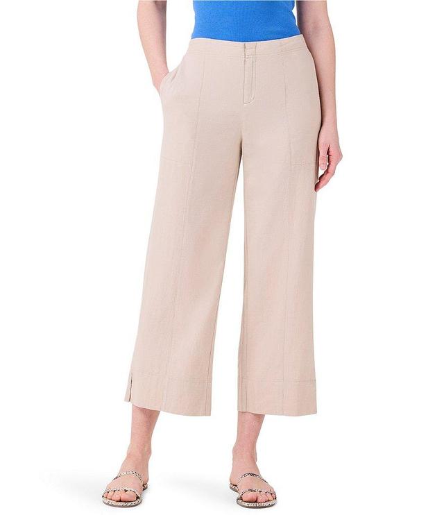 NIC + ZOE Woven Rumba Flat Front Side Slit Wide-Leg Pants Product Image