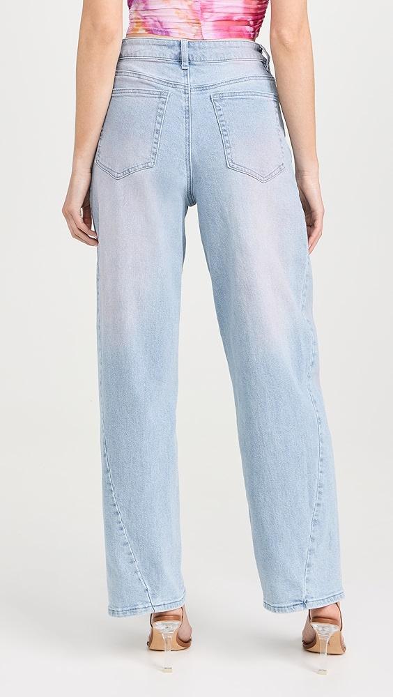 AFRM Archer Seamed Wide Leg Jeans | Shopbop Product Image