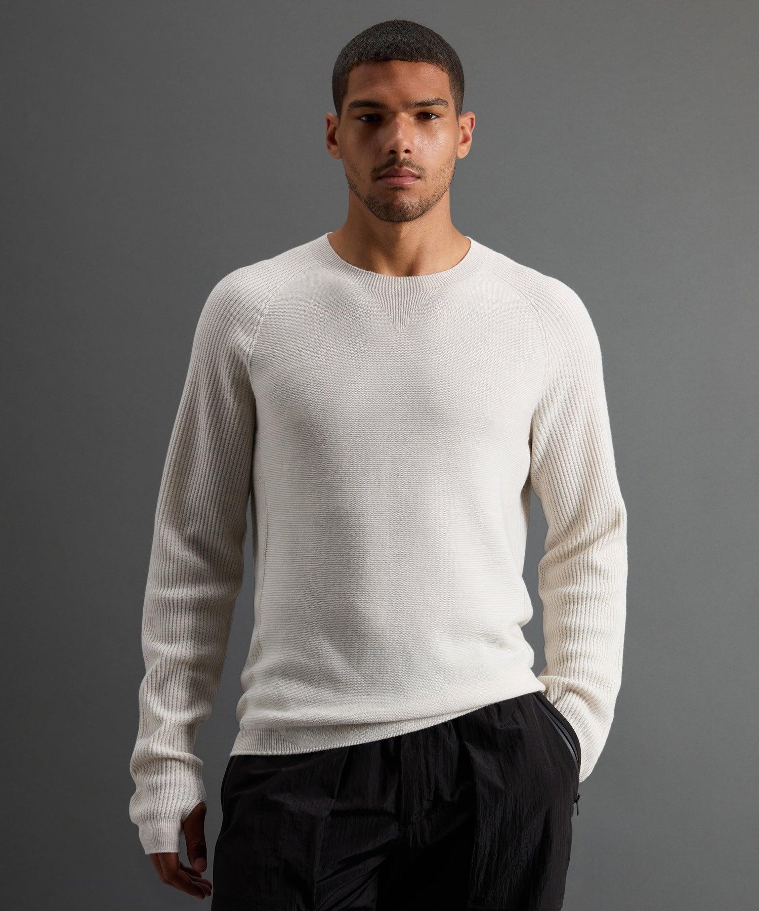 Todd Snyder X Woolrich Technical Merino Crewneck in Cream Product Image